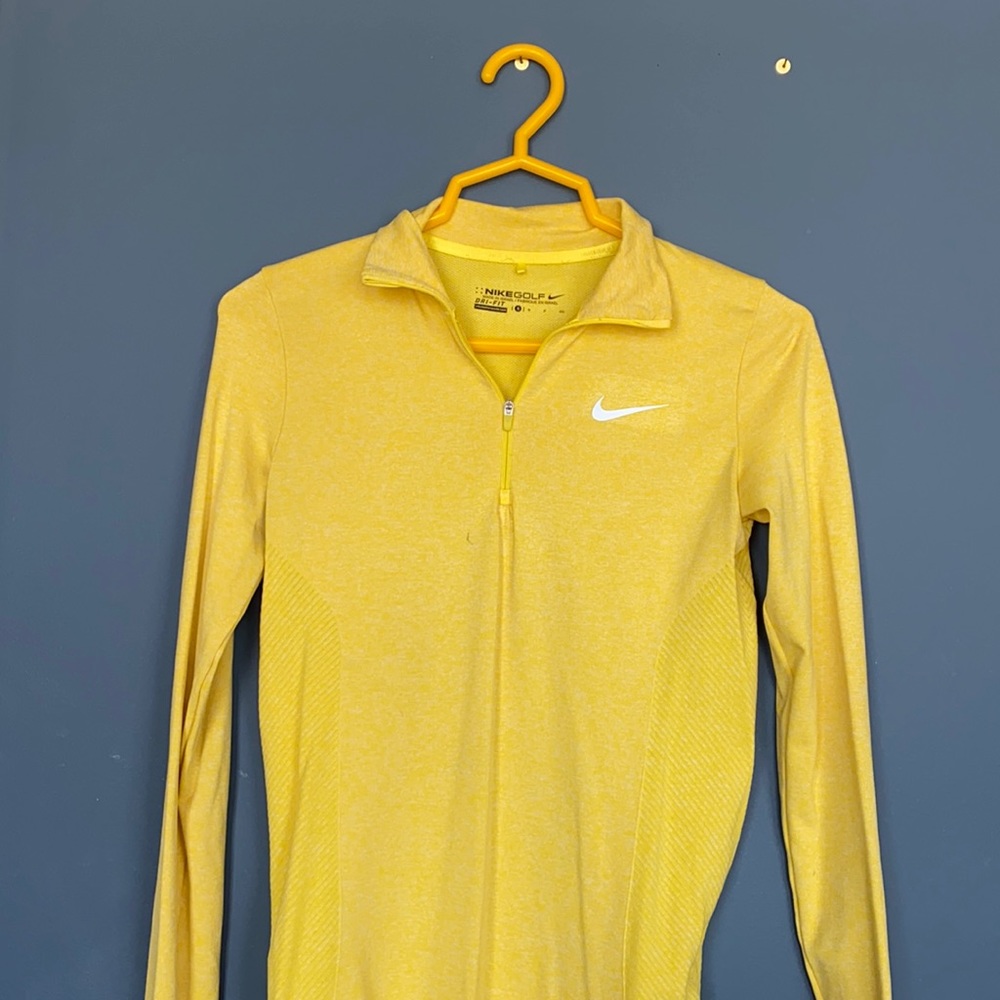 Nike Dry-fit Yellow Women’s Golf Half-Zip